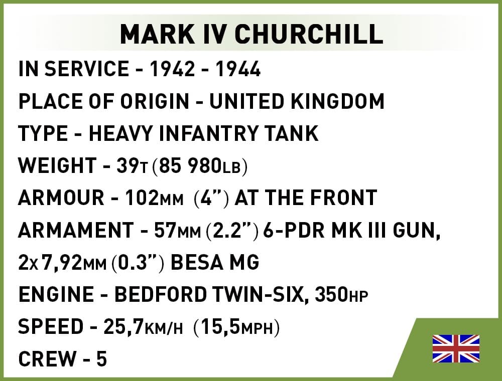 COBI Kocke C.R.V. Tank Churchill (668 kock) 5
