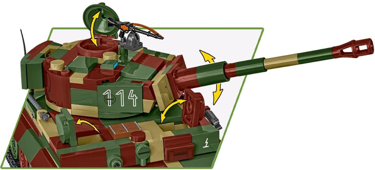 COBI Kocke Pz.Kpfw. VI Tiger Ausf. E 870 kosi 6