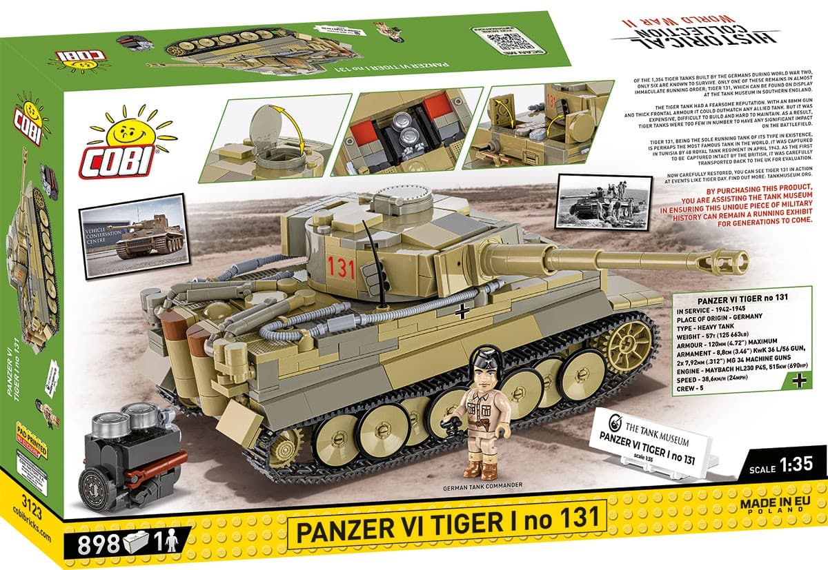 COBI Kocke Panzer VI Tiger I No. 131 898 kosi 3