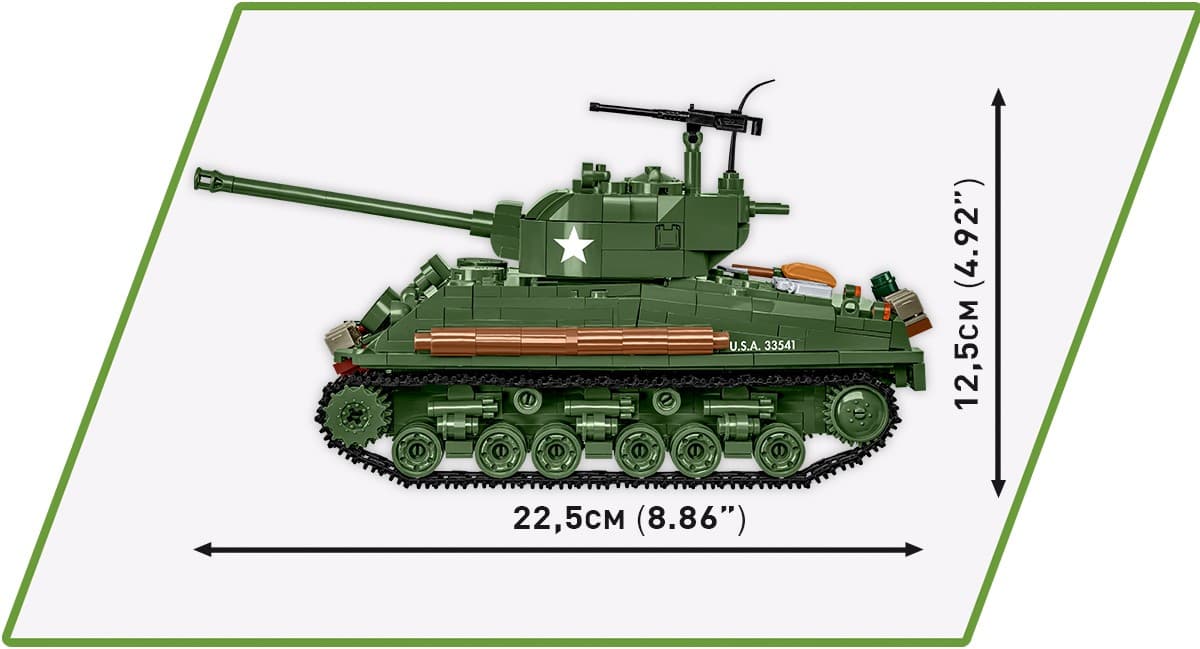 COBI Kocke Sherman M4A2E8 865 kosi+ 4