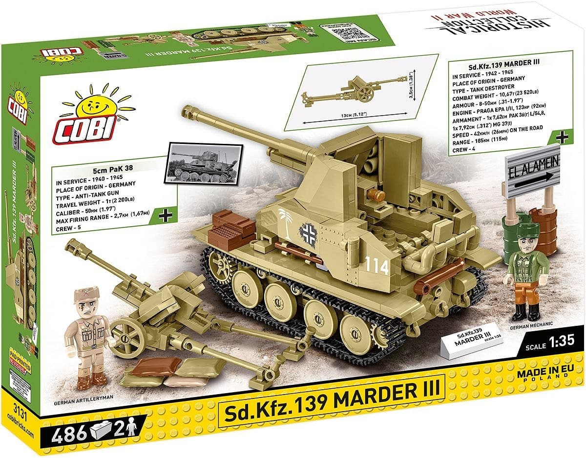 COBI Kocke Sd.Kfz. Marder III, 486 kos 3