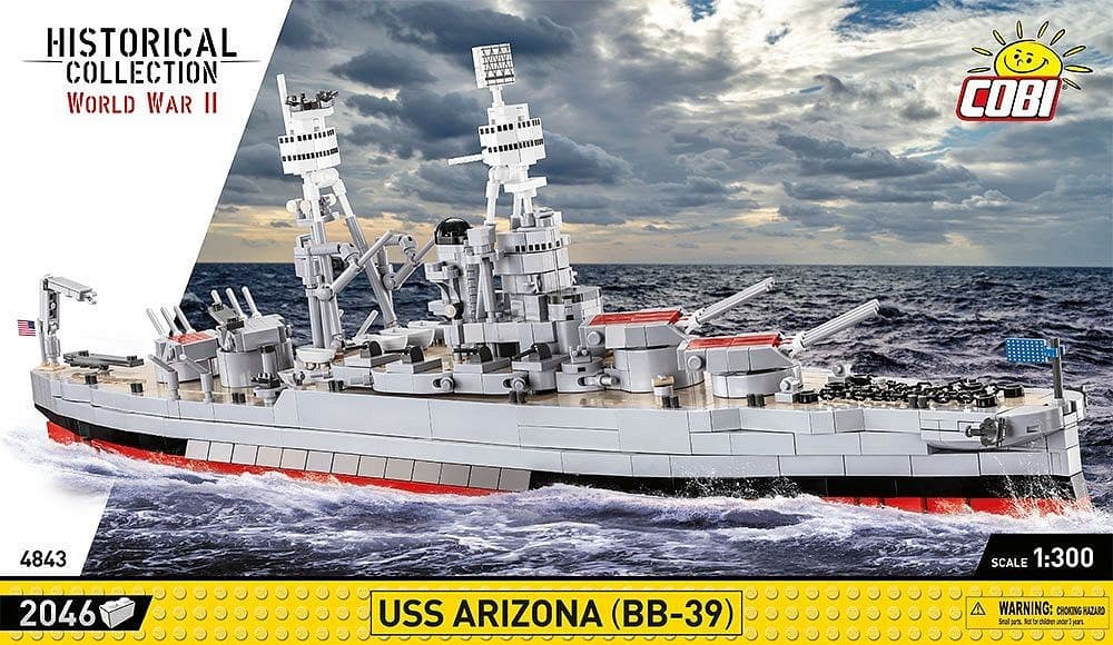 COBI Kocke Vojaška ladja USS Arizona BB-39, 2046 kos 7
