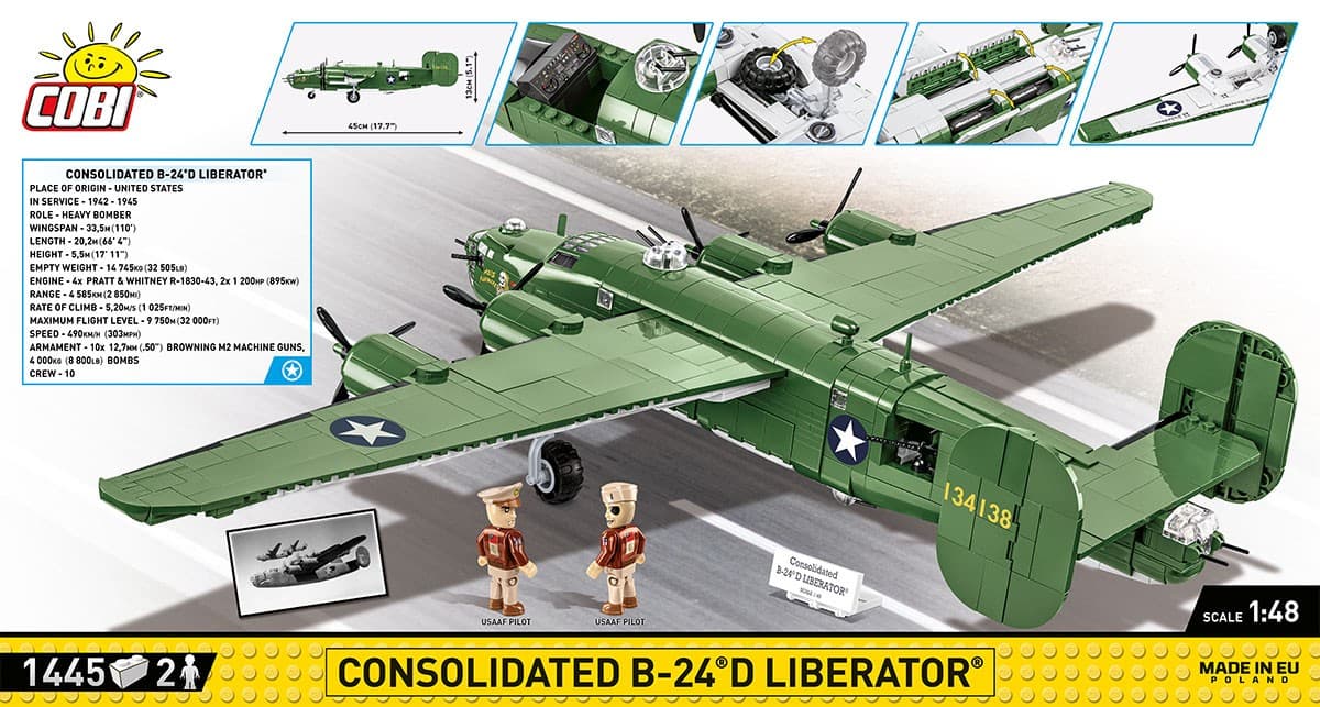 COBI Kocke Consolidated B-24D Liberator (1445 kock) 2