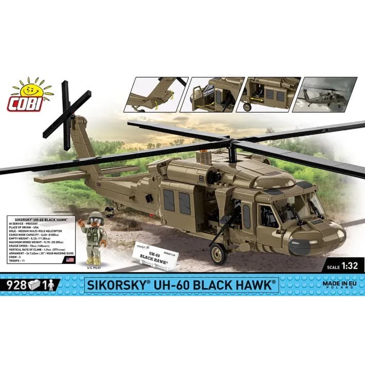 COBI Kocke Sikorsky UH-60 Black Hawk (928 kock) 3