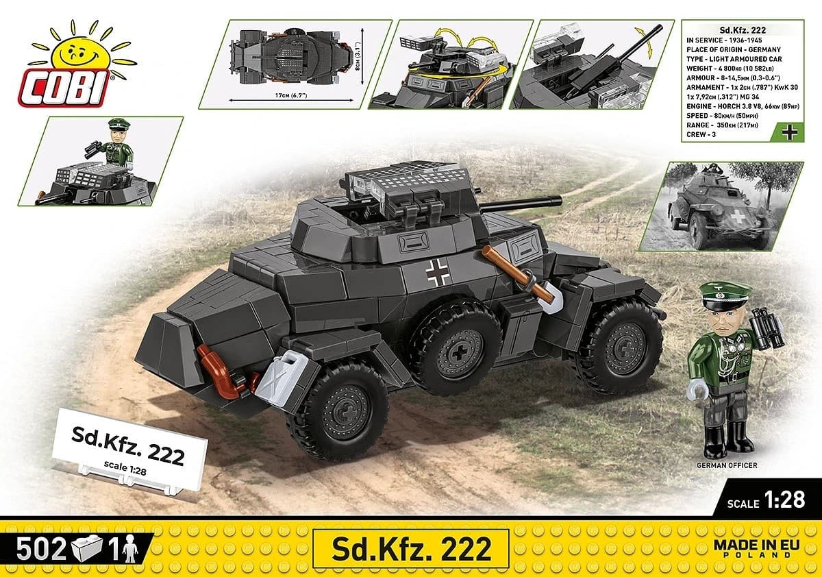 COBI Kocke Sd.Kfz. 222 (502 kocke) 5