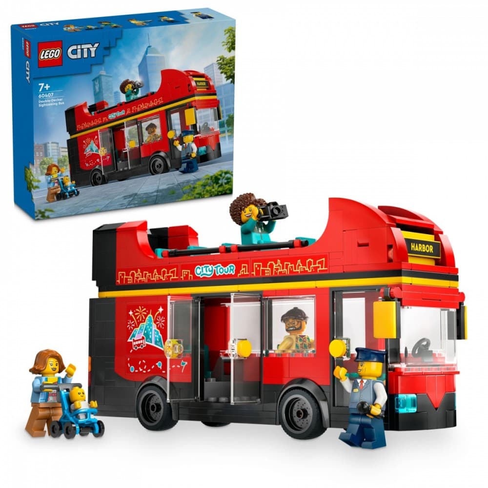 LEGO City Rdeči dvonadstropni avtobus 60407 4