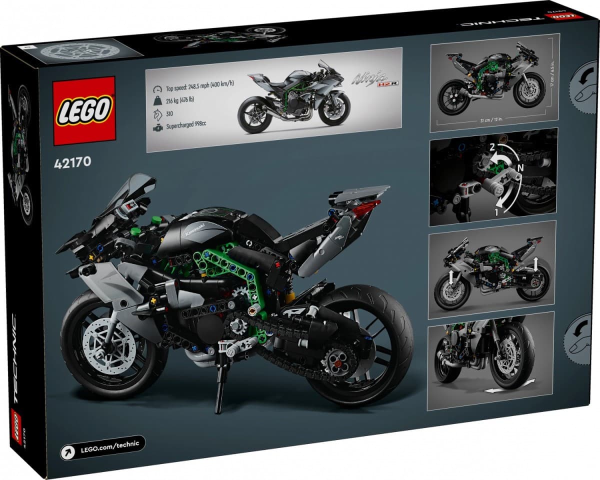 LEGO Technic Motocikel Kawasaki Ninja H2R 42170 3