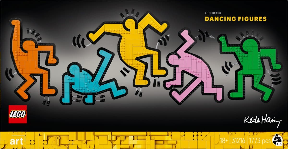LEGO Art 31216 Keith Haring - plešoče figure 3