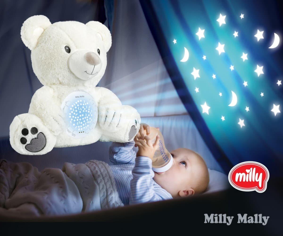 MILLY MALLY Plišasta igrača z projektorjem, Milly Bear 8