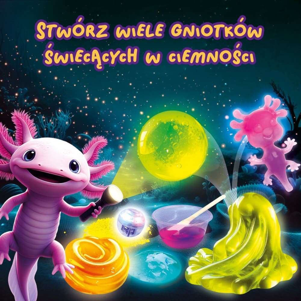 Komplet Slumi Science - Gnjecavec, ki sveti v temi 2