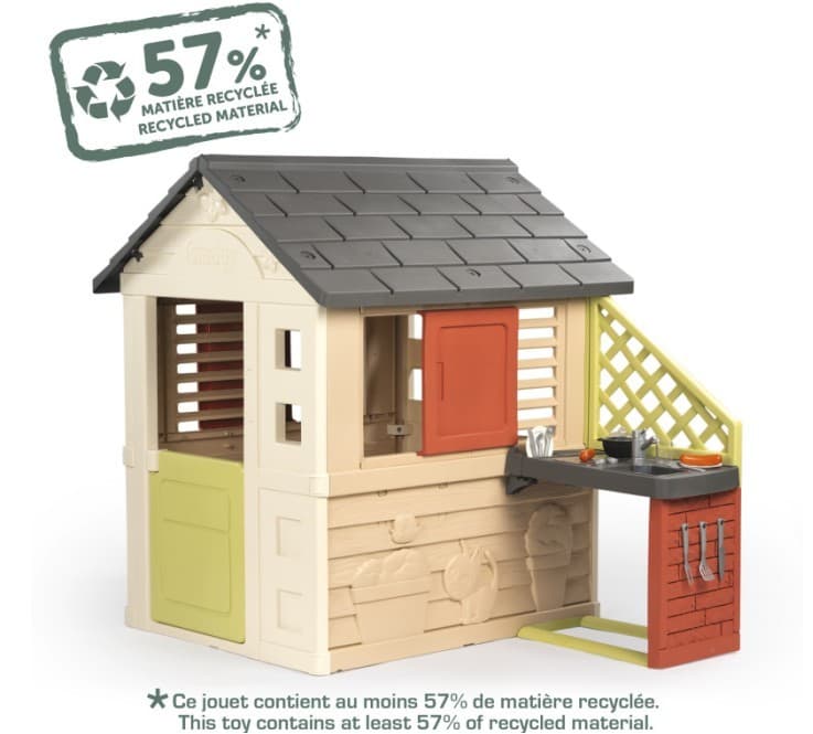 Smoby Hiška Nature z otroško kuhinjo in 17 dodatki 4
