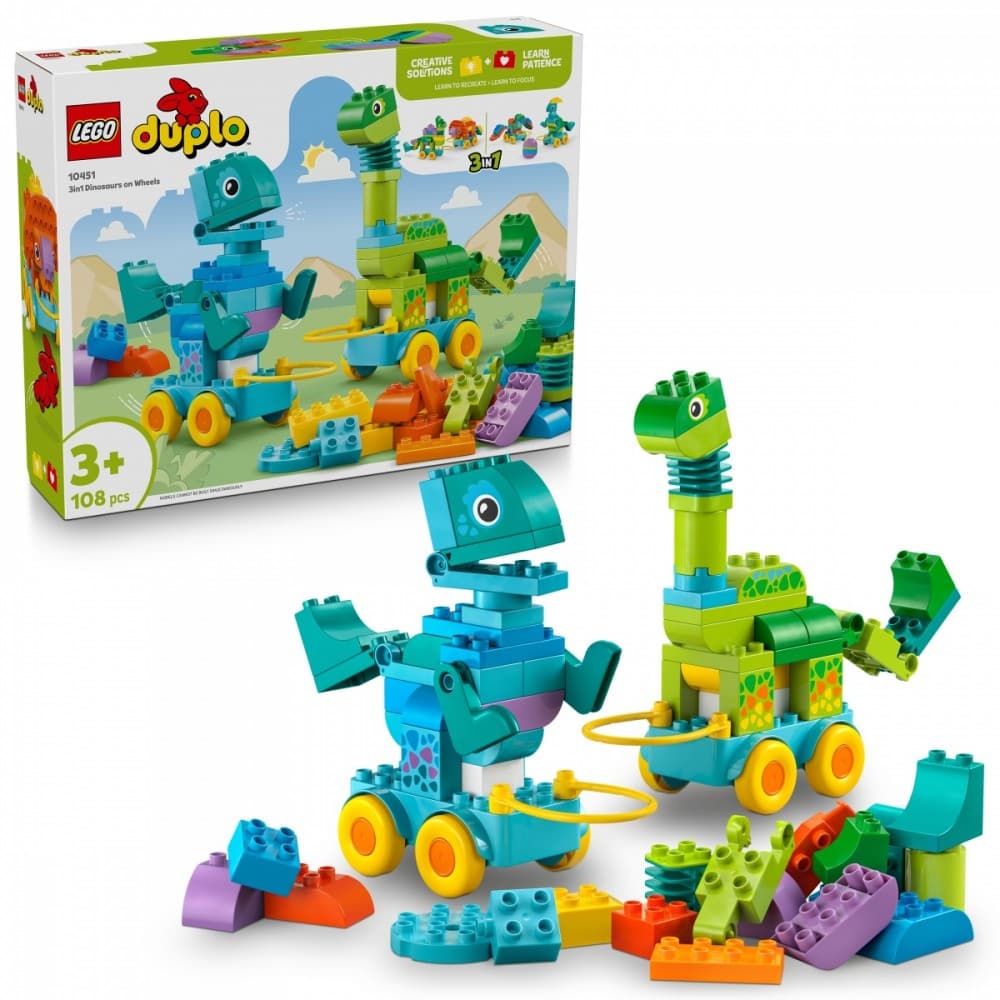 LEGO DUPLO 3v1 Dinozavri na kolesih 3