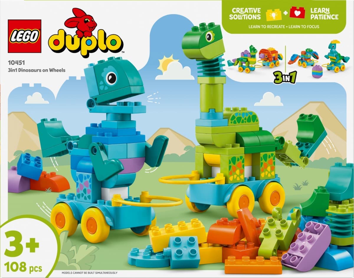 LEGO DUPLO 3v1 Dinozavri na kolesih 4