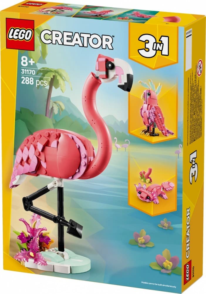 LEGO Creator 3 v 1: Rožnati flaming (divje živali) 2