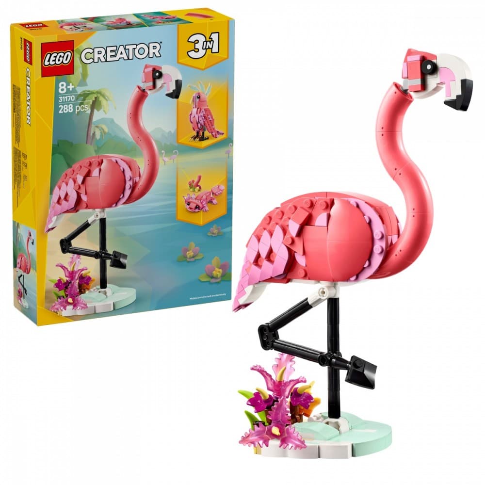 LEGO Creator 3 v 1: Rožnati flaming (divje živali) 4
