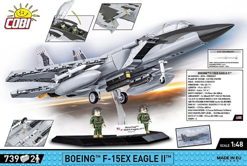 Kocke COBI Boeing F-15EX Eagle II 8