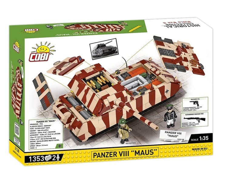 COBI Kocke Panzer VIII Maus, 1034 kosov 2