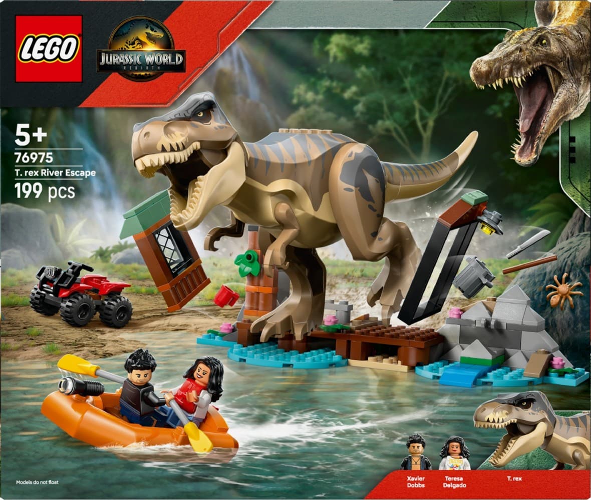 LEGO® Jurassic World 76975 Reševanje s čolnom pred T-Rexom 3