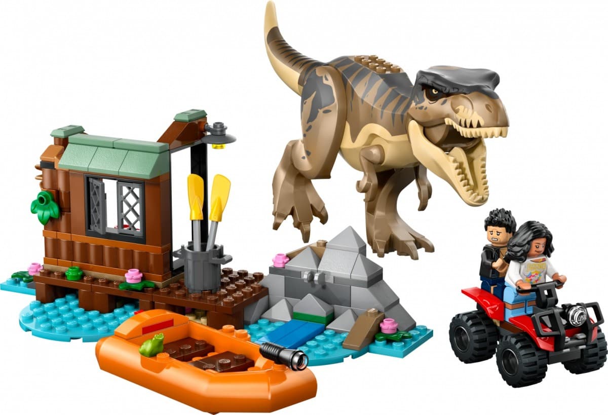LEGO® Jurassic World 76975 Reševanje s čolnom pred T-Rexom 8
