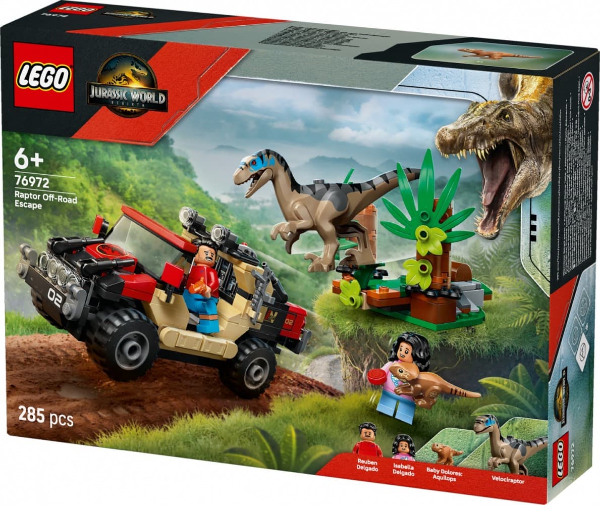 LEGO® Jurassic World 76972 Ubež z terencem pred Raptorjem 2