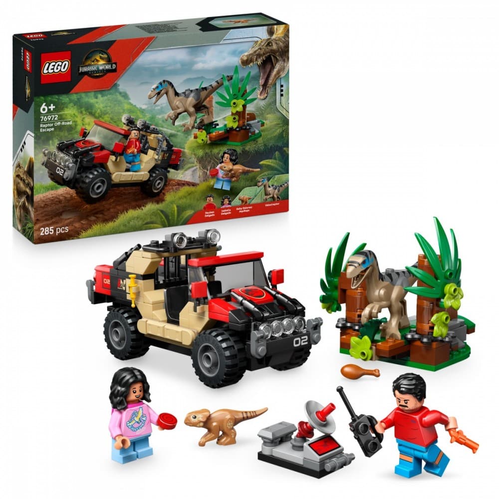 LEGO® Jurassic World 76972 Ubež z terencem pred Raptorjem 4