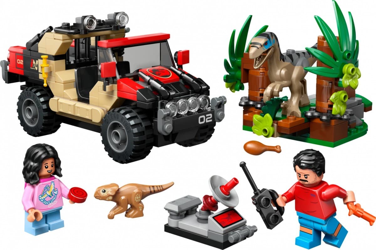 LEGO® Jurassic World 76972 Ubež z terencem pred Raptorjem 8