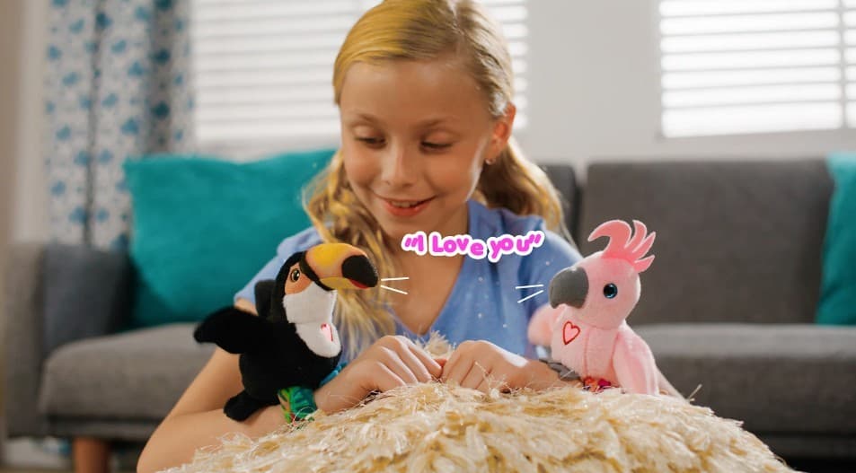 COBI Happy Yappers Interaktivna papiga, rdeča 3