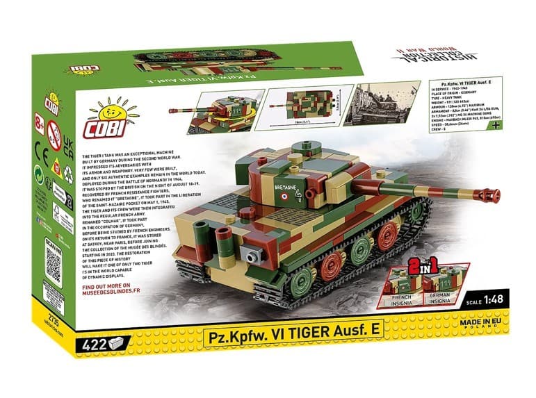 COBI Kocke "Tiger I" Ausf. E, 1:48, 630 kock 2