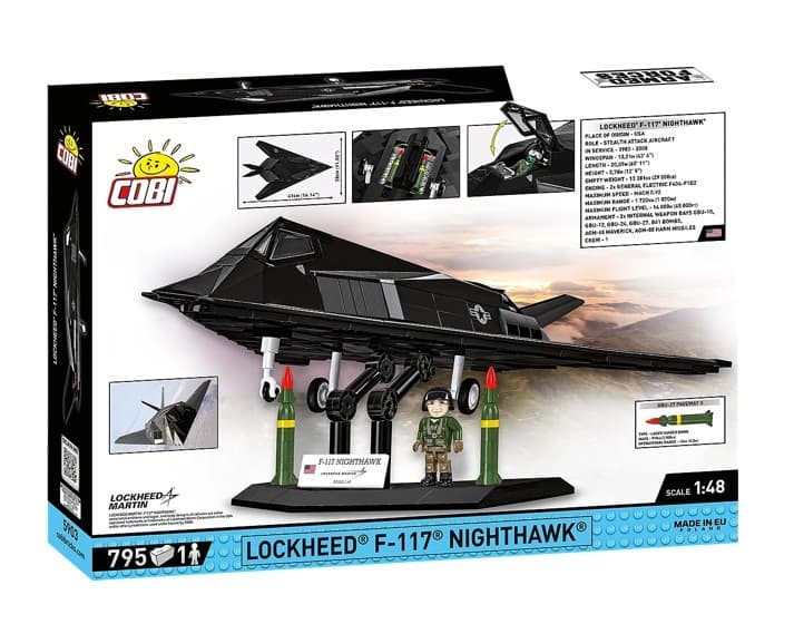 COBI Kocke Lockheed F-117 Nighthawk, 1:48, 795 kock 2