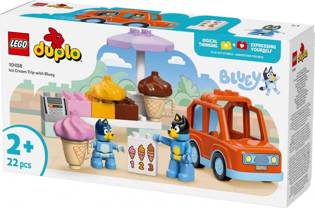 LEGO DUPLO Bluey: Pripelji sladoled izlet z Bluey (10458) 2