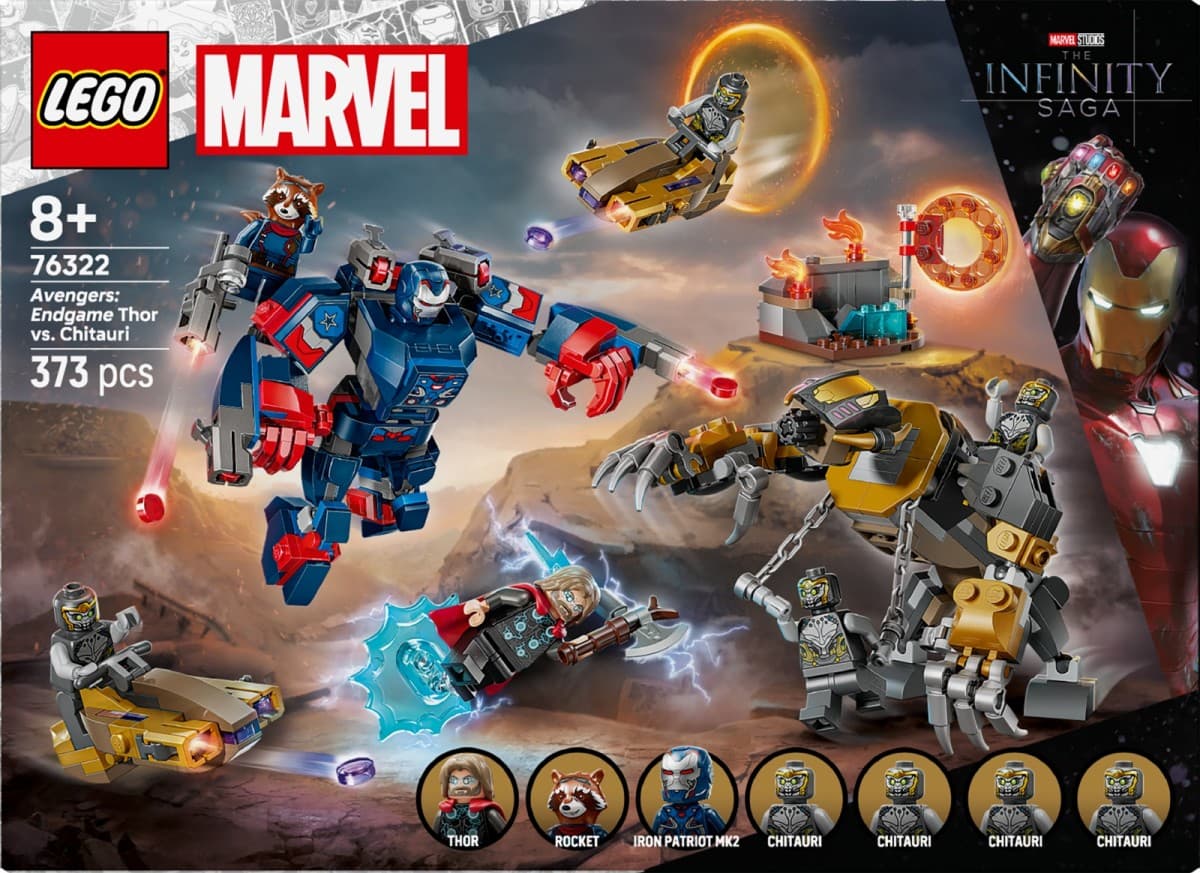 LEGO Kocki Super Heroes 76322: Avengers: Endgame - Thor proti Chitauri 2