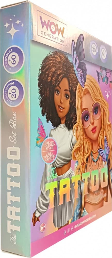 Kreativni set za ustvarjanje bleščečih tetovaž WOW Generation 3
