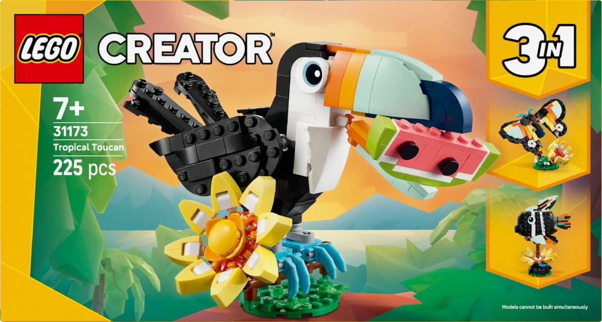 LEGO Creator 3v1 Divje živali: Tropski tukan 31173 3