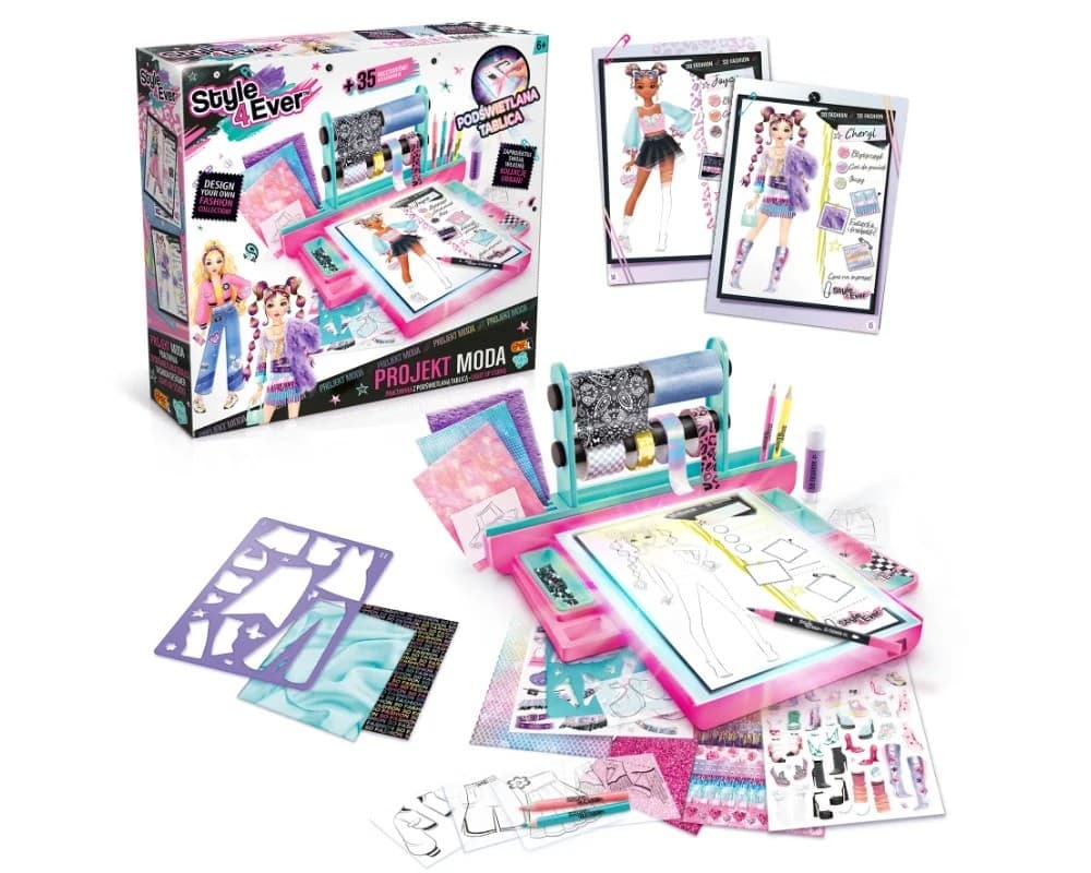 Kreativni set Projekt Moda s svetlečo tablico 2
