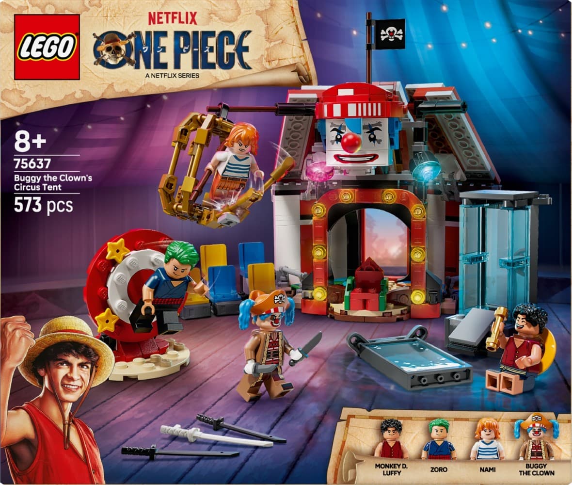 LEGO Kocke ONE PIECE: Šotor cirkusa Buggyja 2