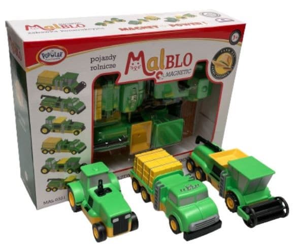 MALIK MALBLO Set magnetnih kmetijskih vozil 6