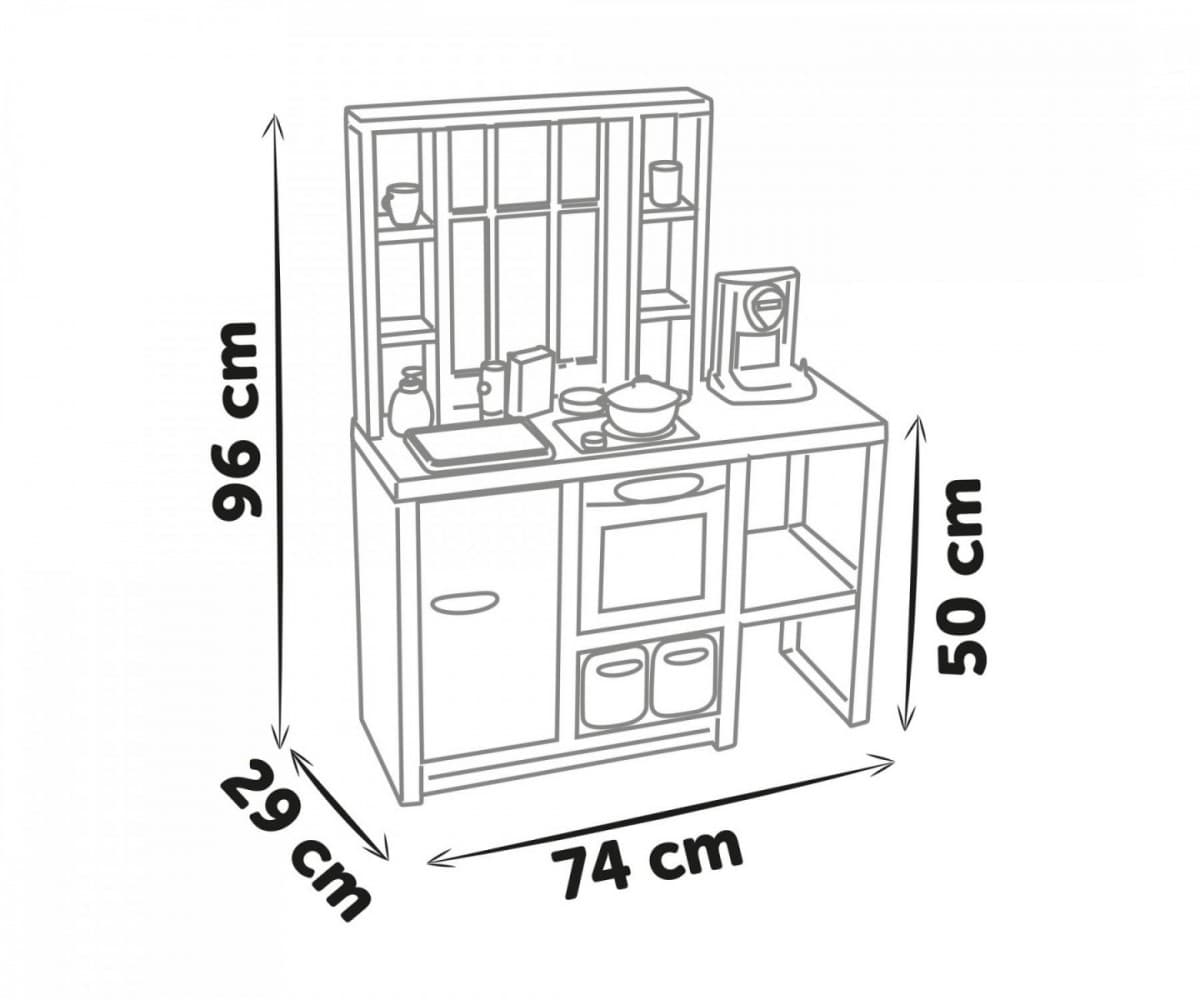 SMOBY Loft kuhinja s 32 dodatki 8