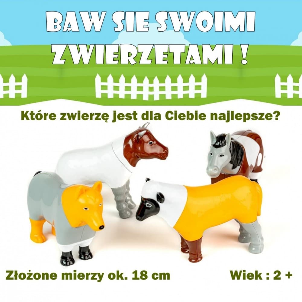 Magnetne kocke MalBlo - domače živali 8