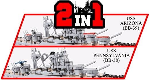 Kocke COBI Pennsylvania - Class Battleship (2v1) - Executive Edition 3