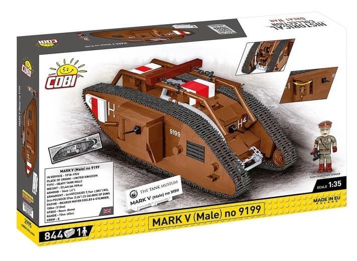 Kocke COBI Mark V (Male) Tank, 844 kocke 2