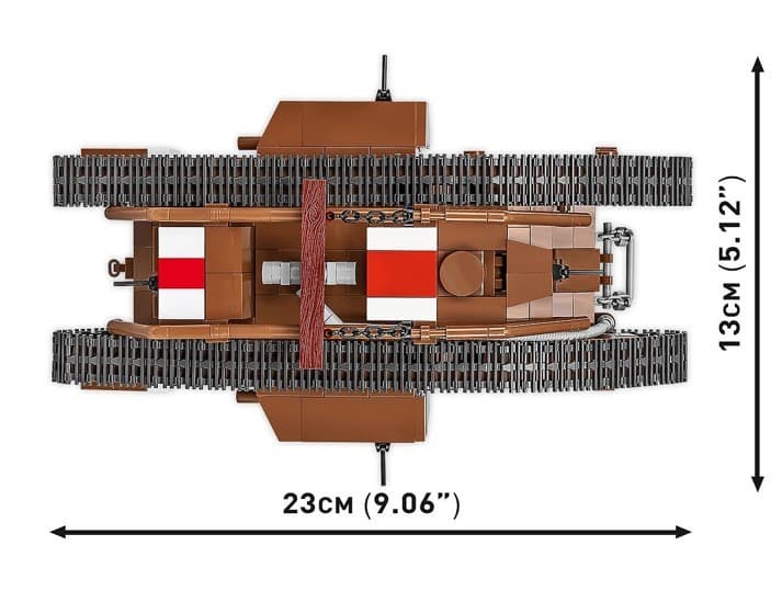Kocke COBI Mark V (Male) Tank, 844 kocke 3