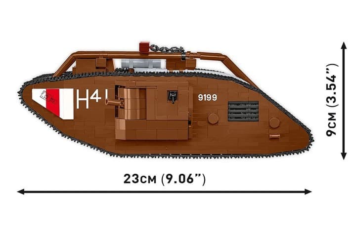 Kocke COBI Mark V (Male) Tank, 844 kocke 4