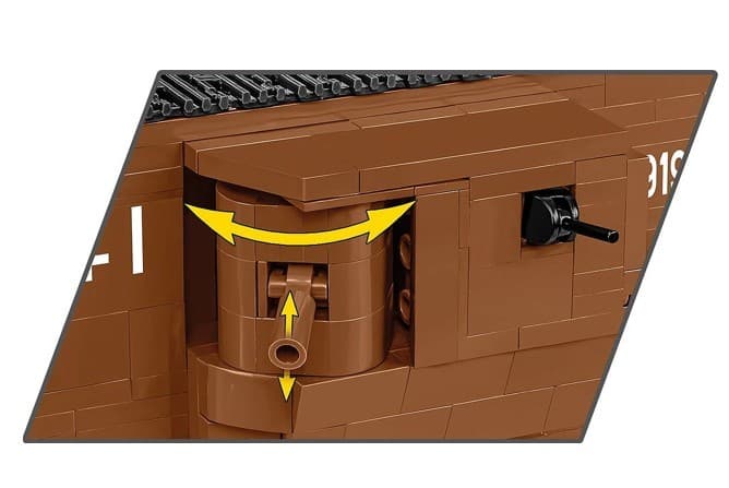 Kocke COBI Mark V (Male) Tank, 844 kocke 6