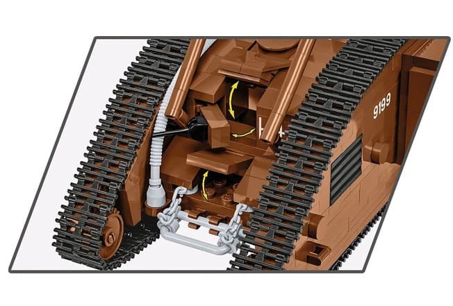 Kocke COBI Mark V (Male) Tank, 844 kocke 7