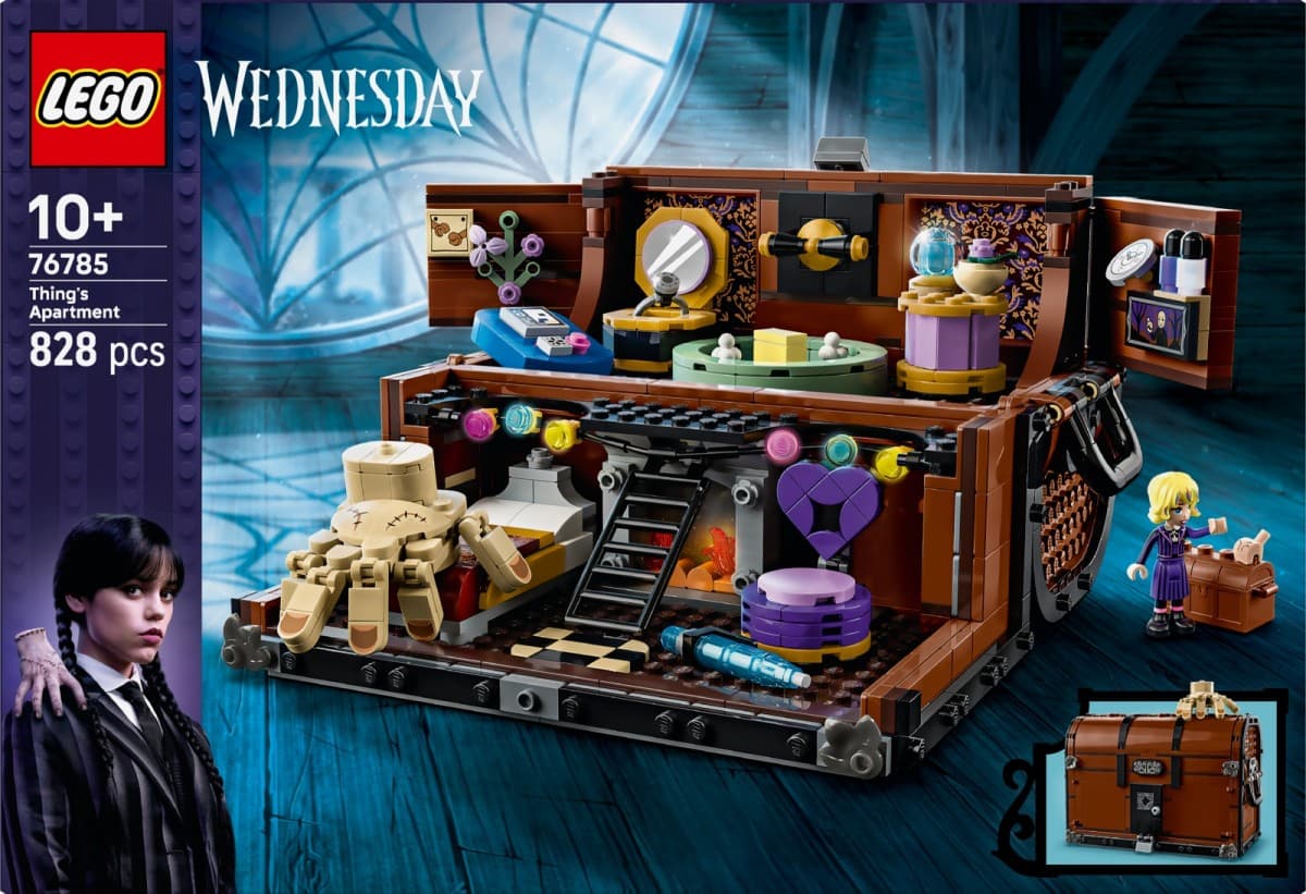 LEGO Wednesday Addams: Roka v kovčku 76785, 828 kosov 2