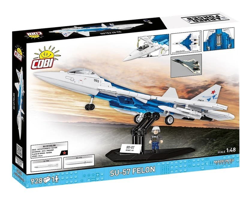 Sestavljivi model lovca Su-57 Felon 928 kock 2