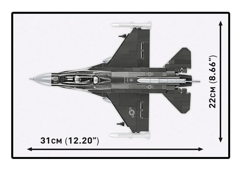 Kocke COBI F-16D Fighting Falcon, 436 kos. 5