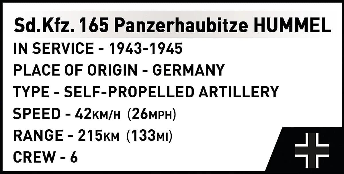 COBI Kocke Panzerhaubitze Hummel (1118 kosov) 2