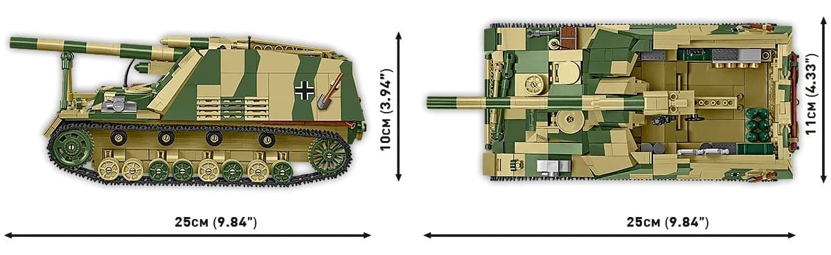 COBI Kocke Panzerhaubitze Hummel (1118 kosov) 6