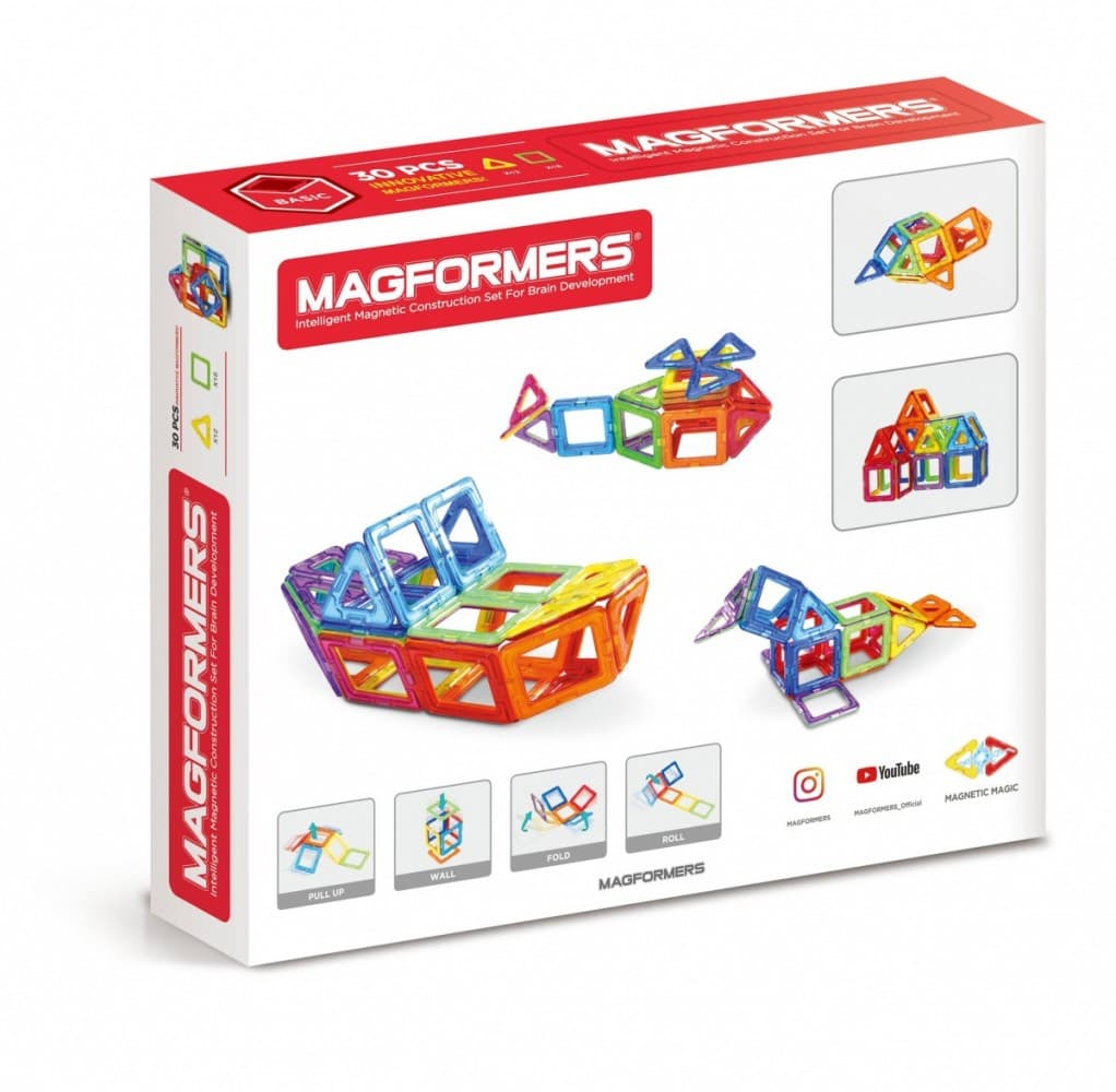 MAGFORMERS Basic magnetni set, 30 elementov 2